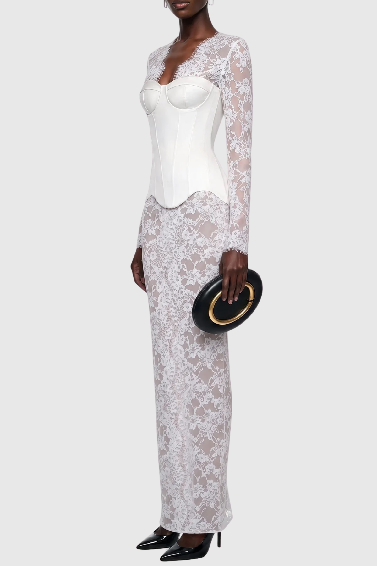 Sookie Lace Corset Maxi Dress
