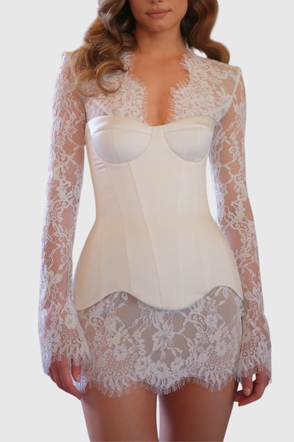 Sookie Lace Corset Mini Dress