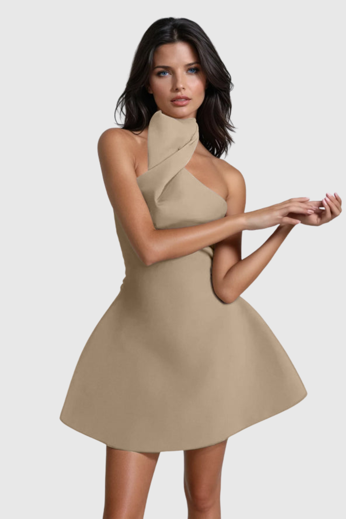 Sorao Halter Twist Mini Dress