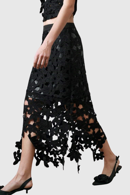 Sorcha Floral Hollow Top