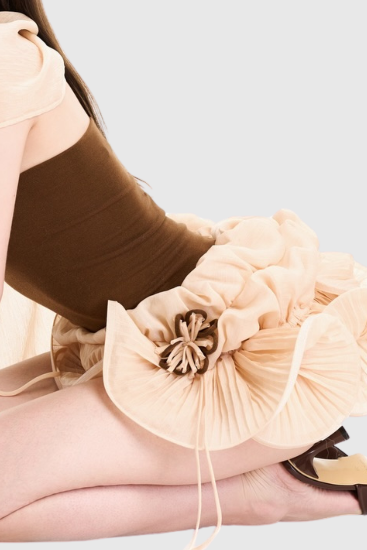 Sorrel Floral Strapless Ruffle Mini Dress
