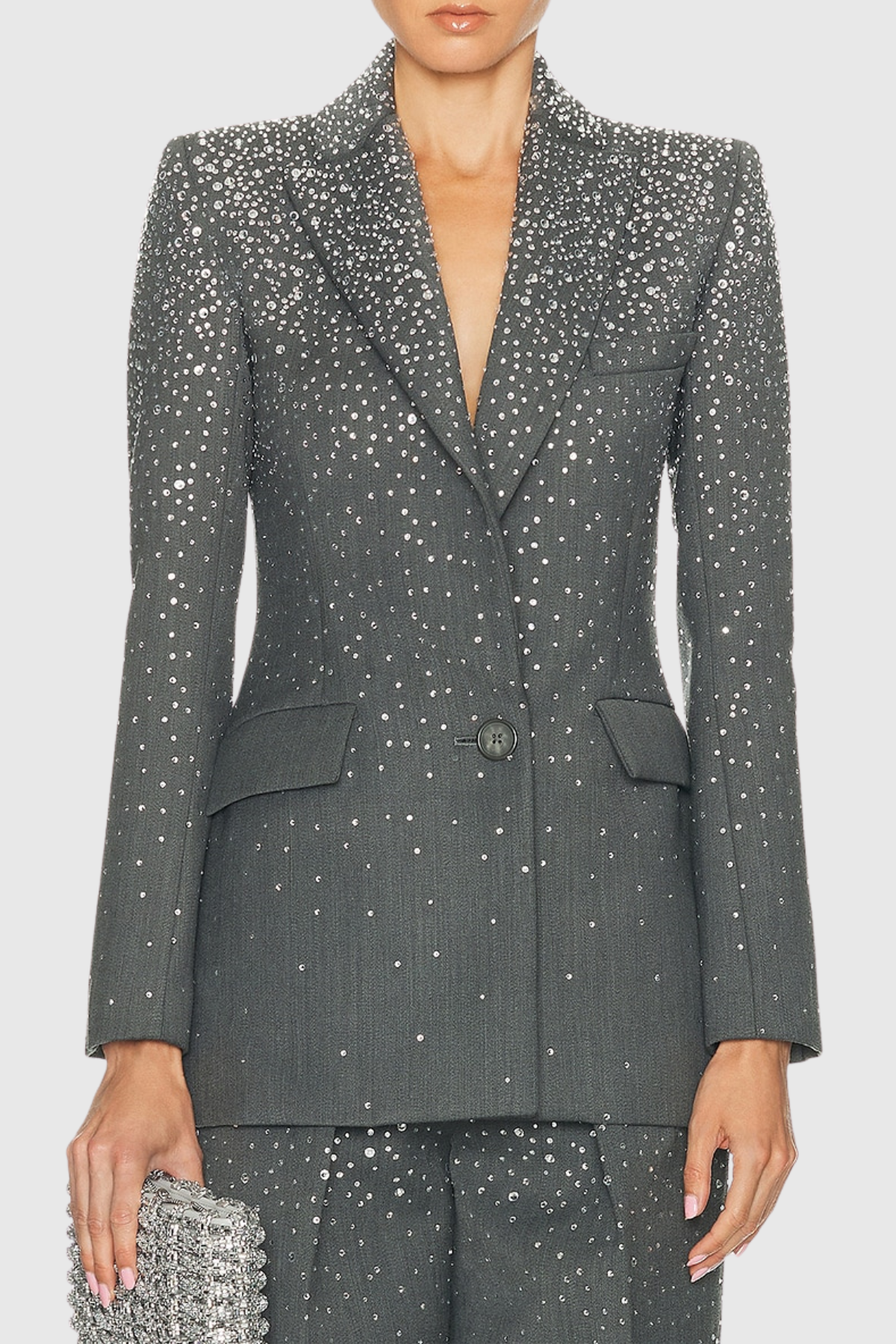 Stellao Crystal Embellished Blazer