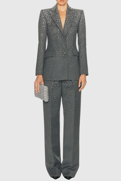 Stellao Crystal Embellished Blazer
