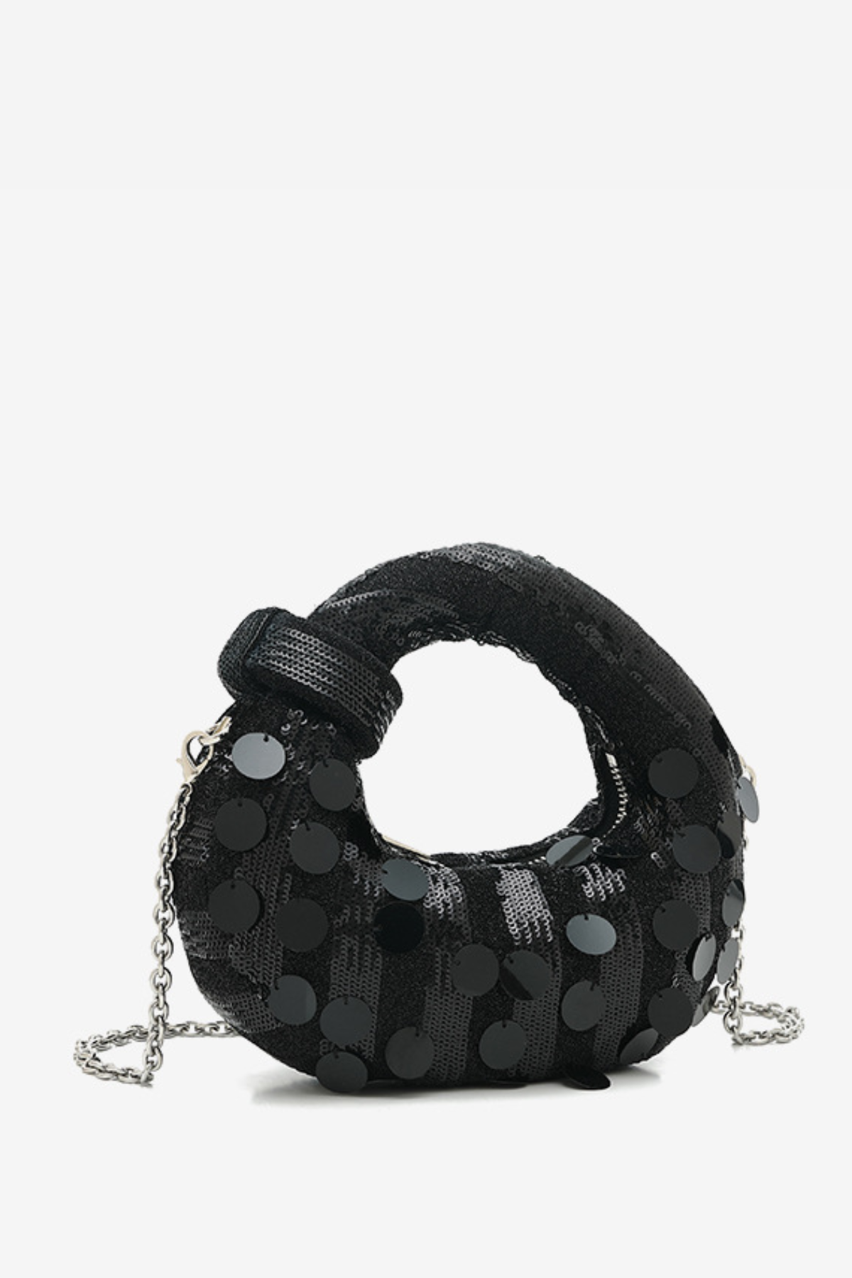 Stephana Sequin Bag - Black