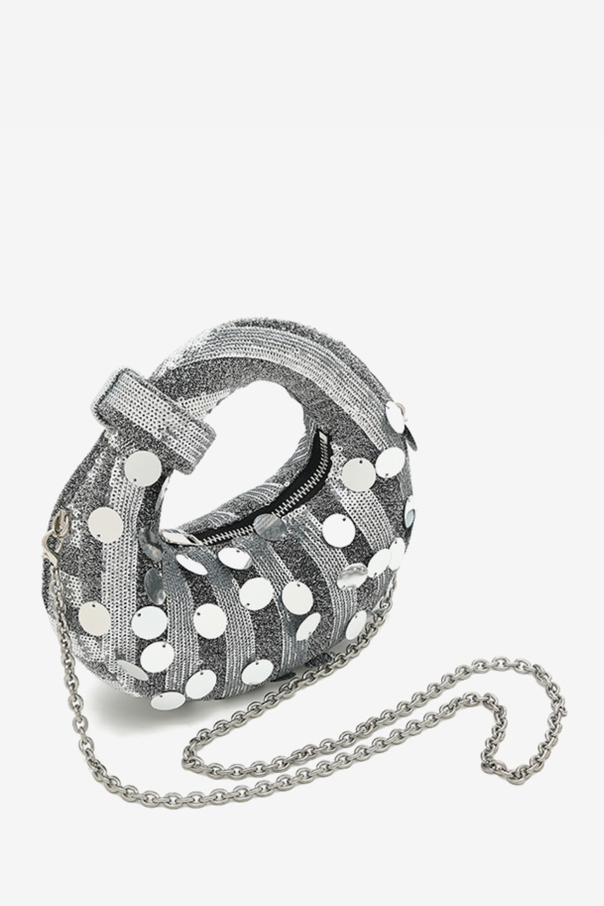 Stephana Sequin Bag - Silver