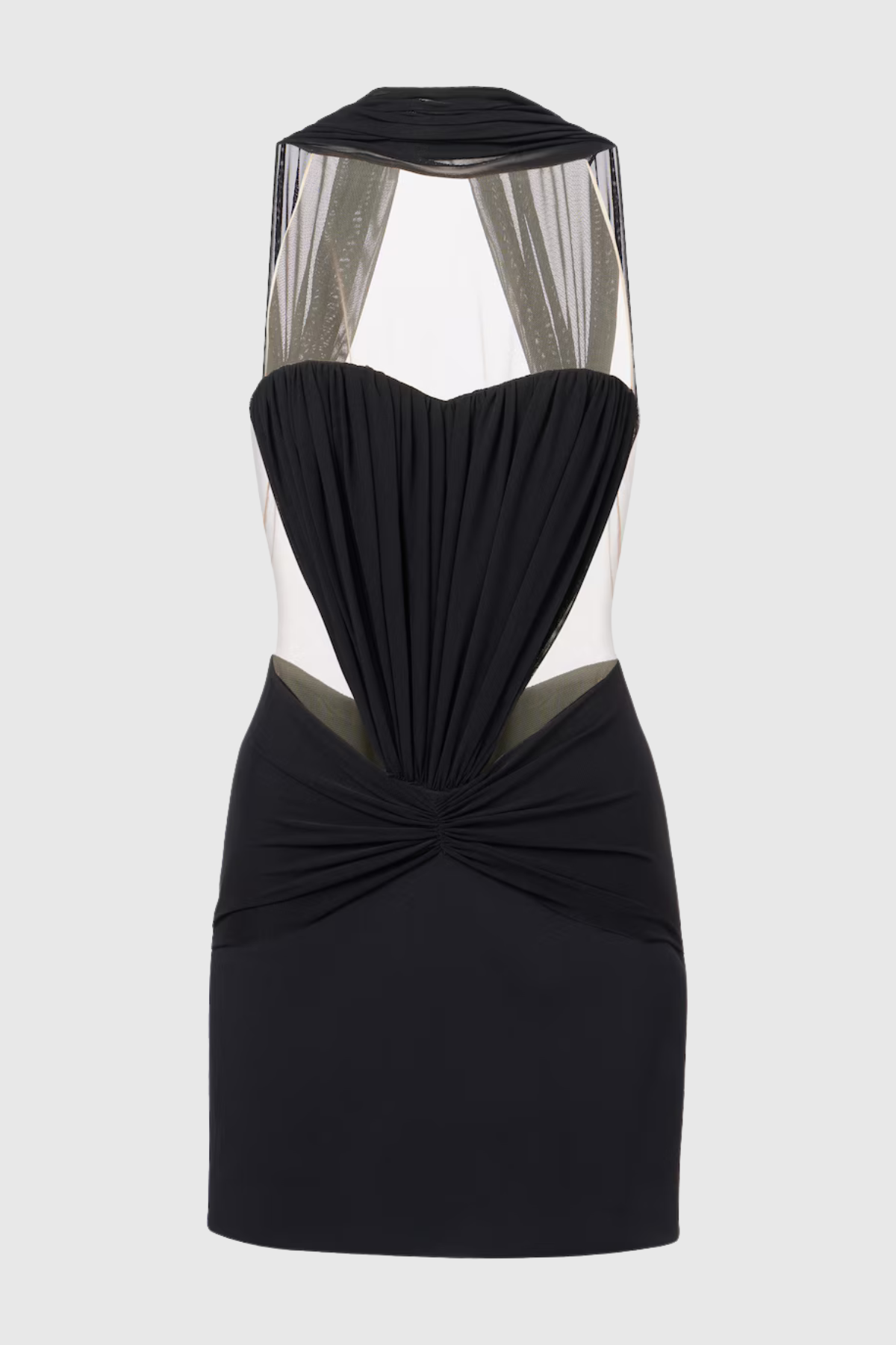 Sumaya Scarf Ruched Mini Dress