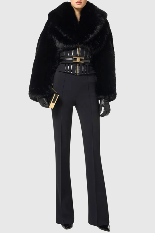 Susty Faux Fur Corset Jacket