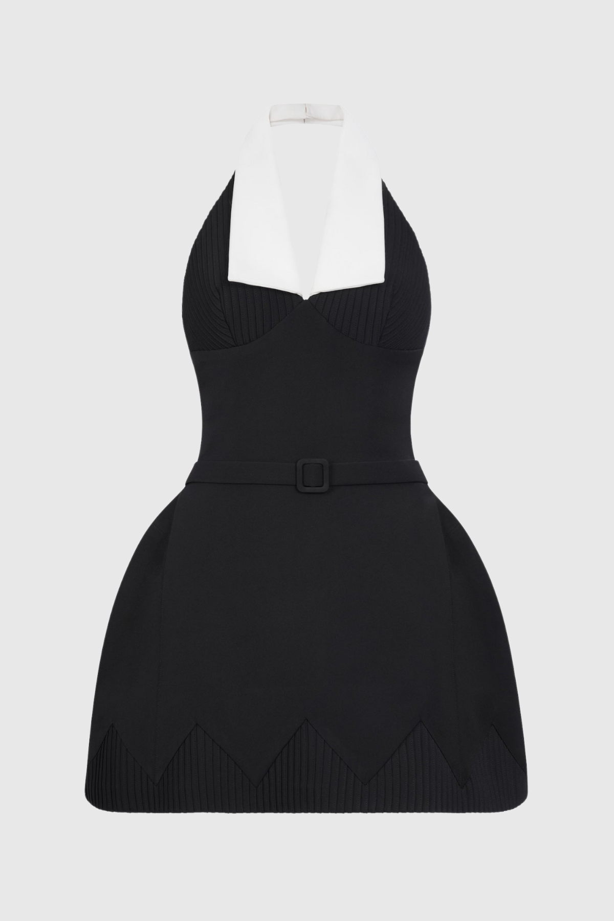 Tahar Halter Belted Mini Dress