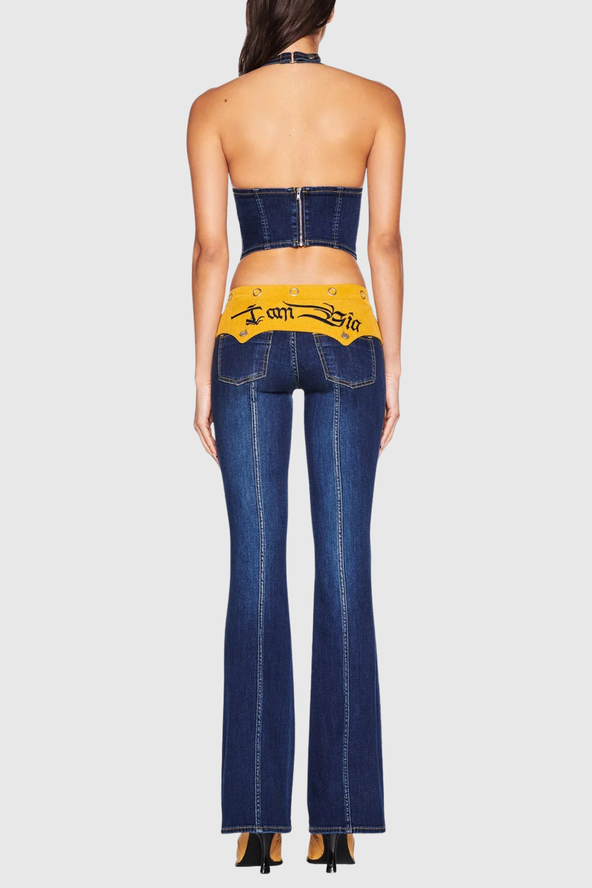 Tahnee Patchwork Corset - Yellow