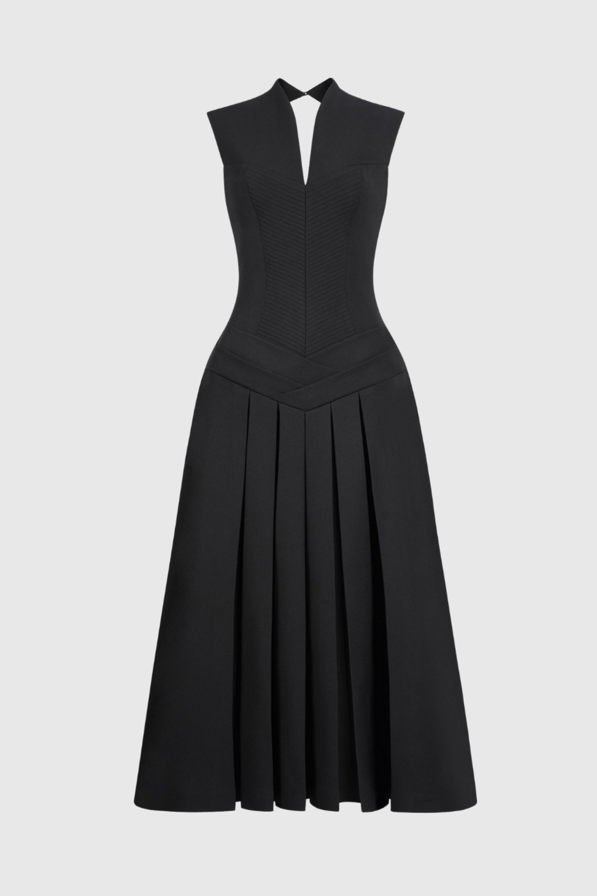 Tatka Sleeveless Pleated Midi Dress