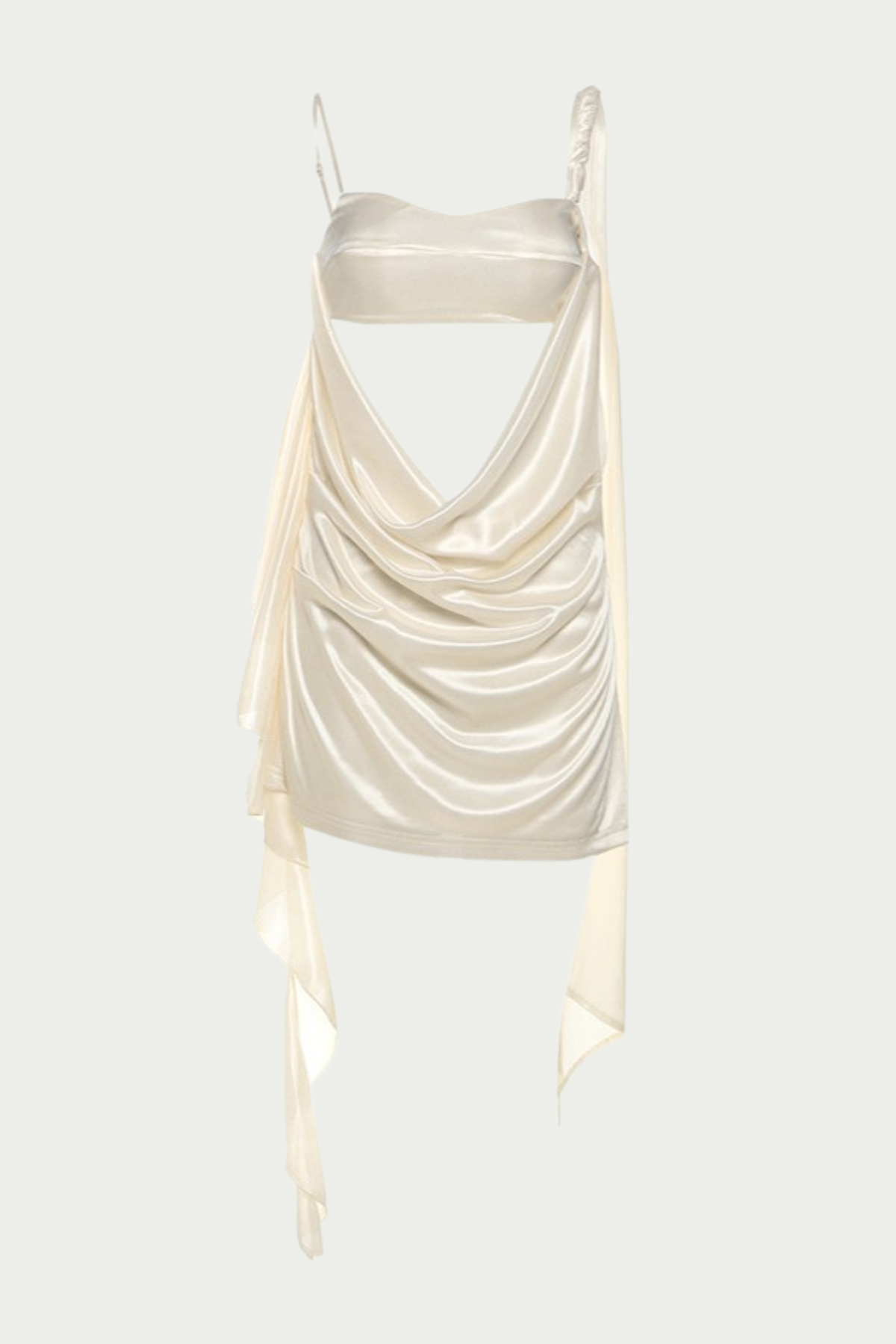 Teada Cutout Drape Mini Dress