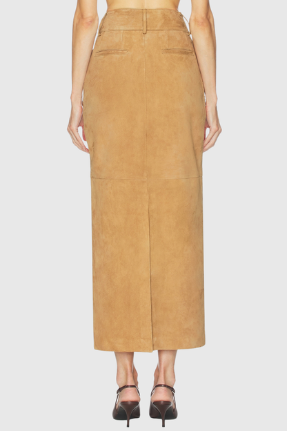 Tekoa Suede Midi Skirt