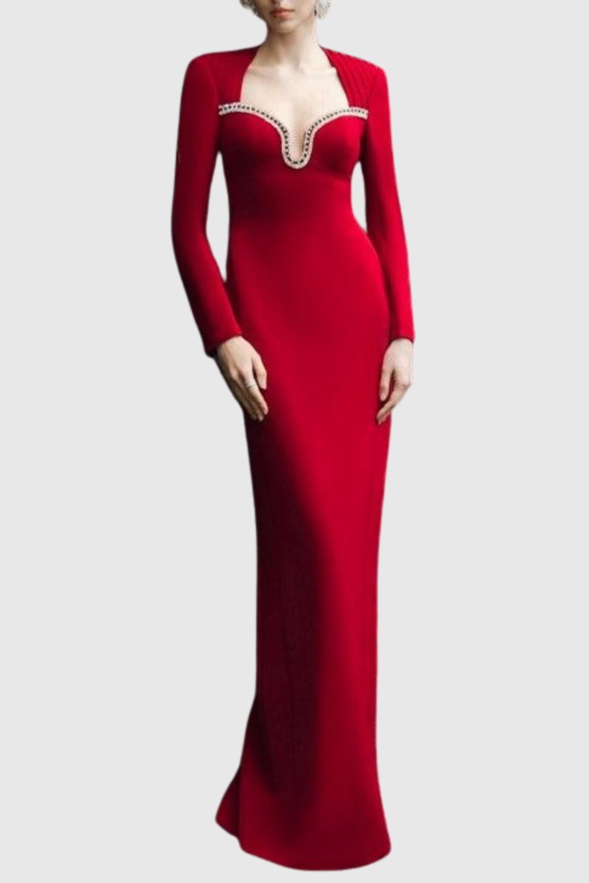 Tesnia Crystal Embellished Maxi Dress