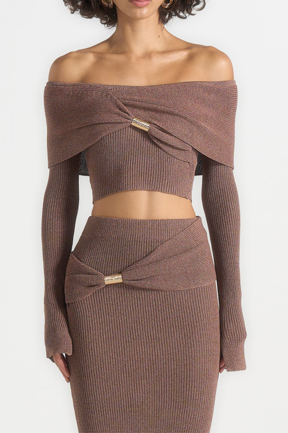 Tessie Off Shoulder Knit Top