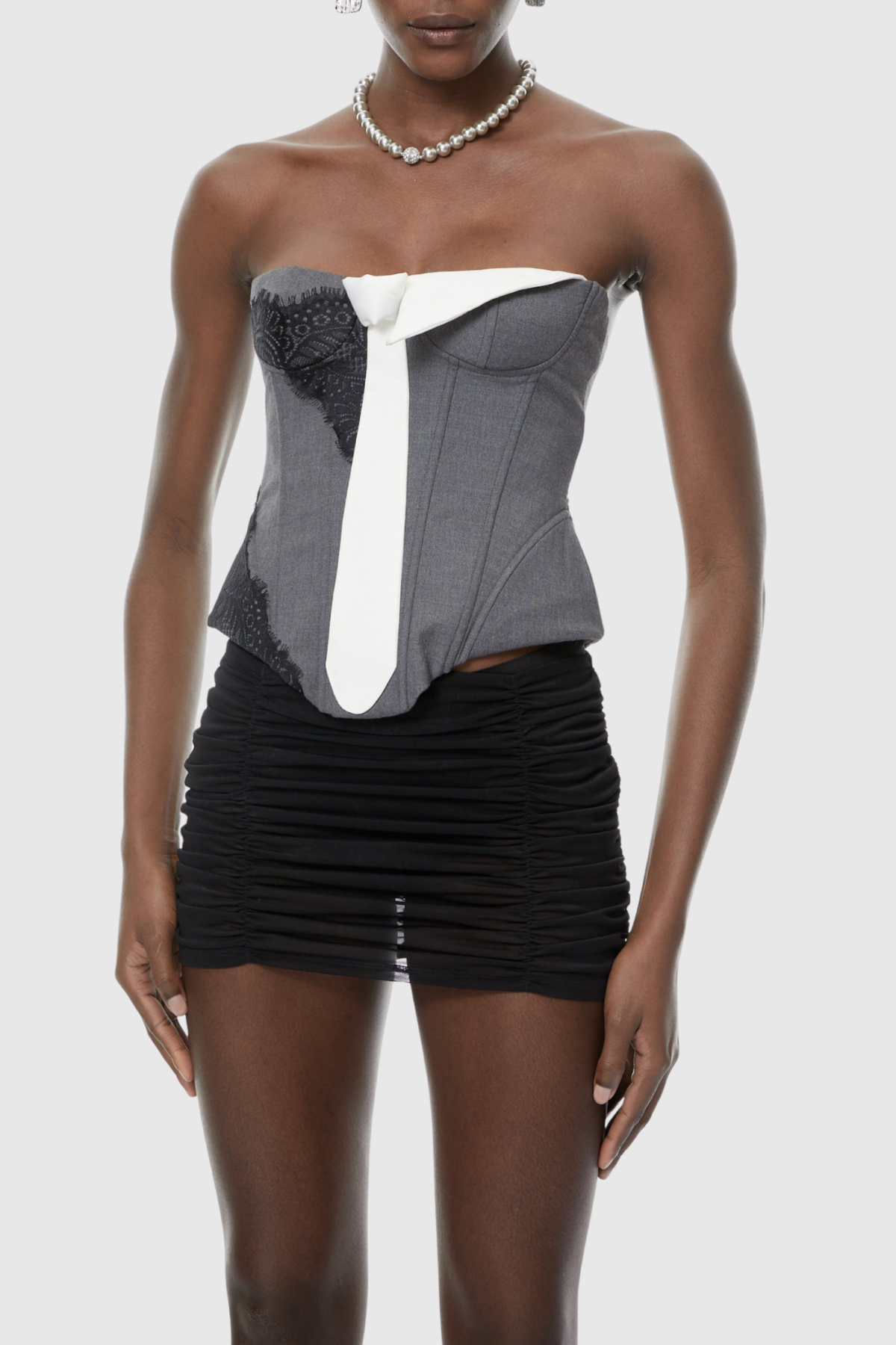 Thedara Lace Tie Corset
