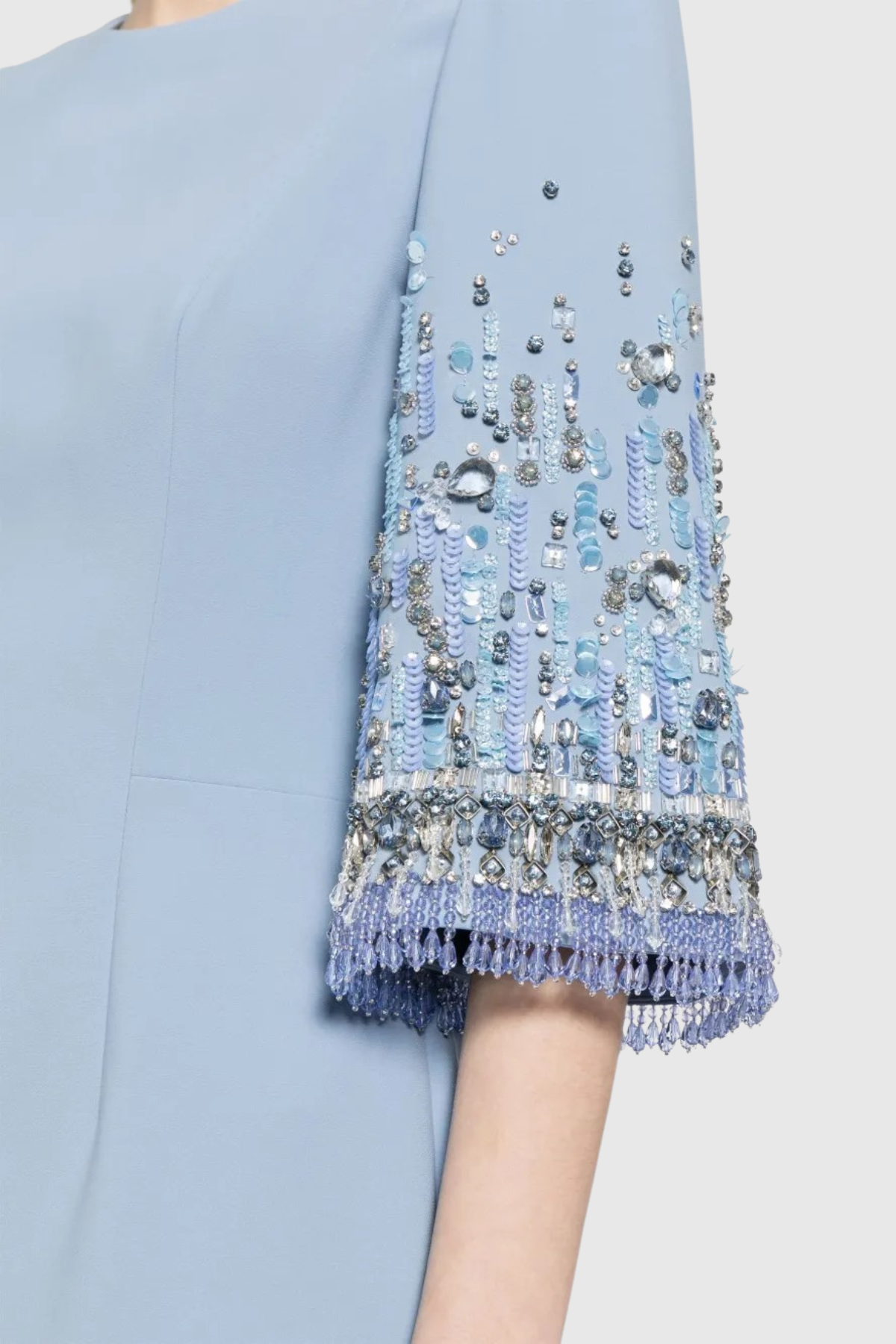 Thista Crystal Embellished Maxi Dress - Blue