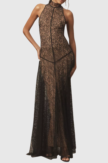 Timya Lace Sleeveless Maxi Dress