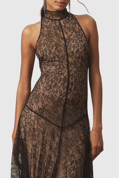 Timya Lace Sleeveless Maxi Dress