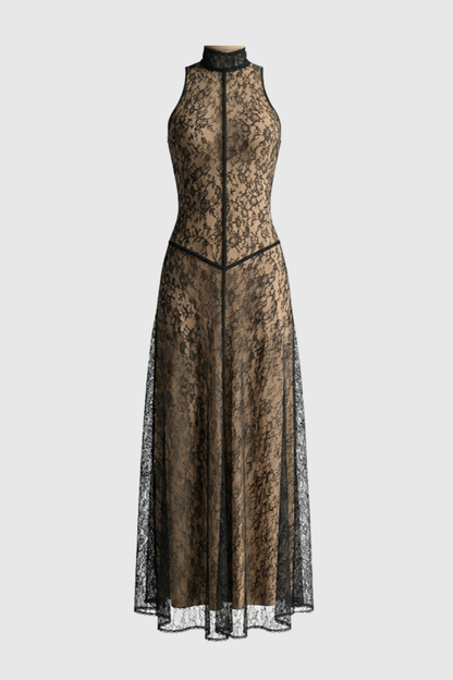 Timya Lace Sleeveless Maxi Dress