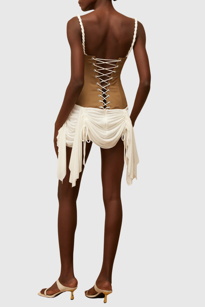 Tindra Bustier Ruched Mini Dress