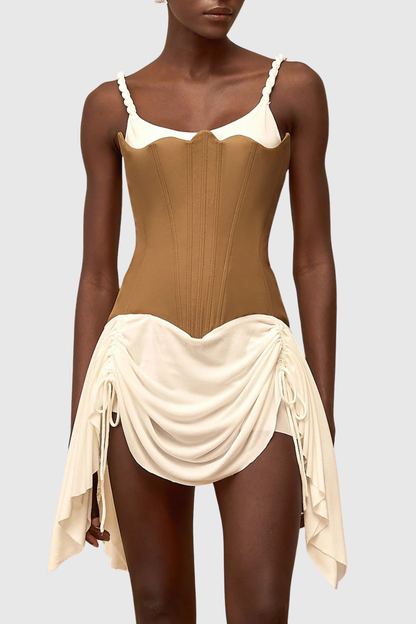 Tindra Bustier Ruched Mini Dress