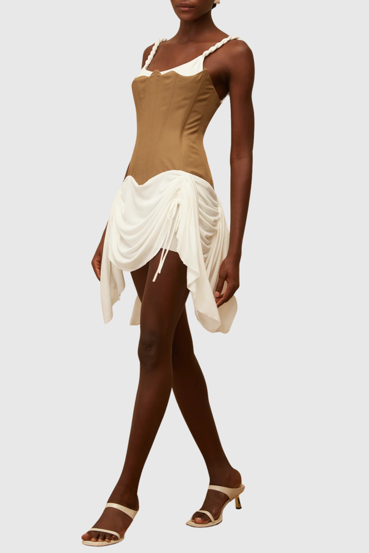Tindra Bustier Ruched Mini Dress