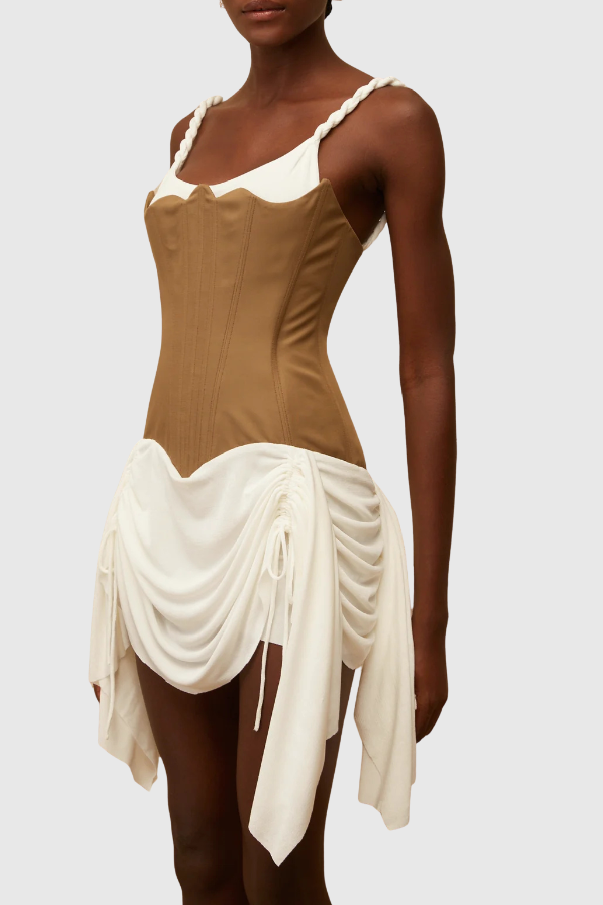 Tindra Bustier Ruched Mini Dress