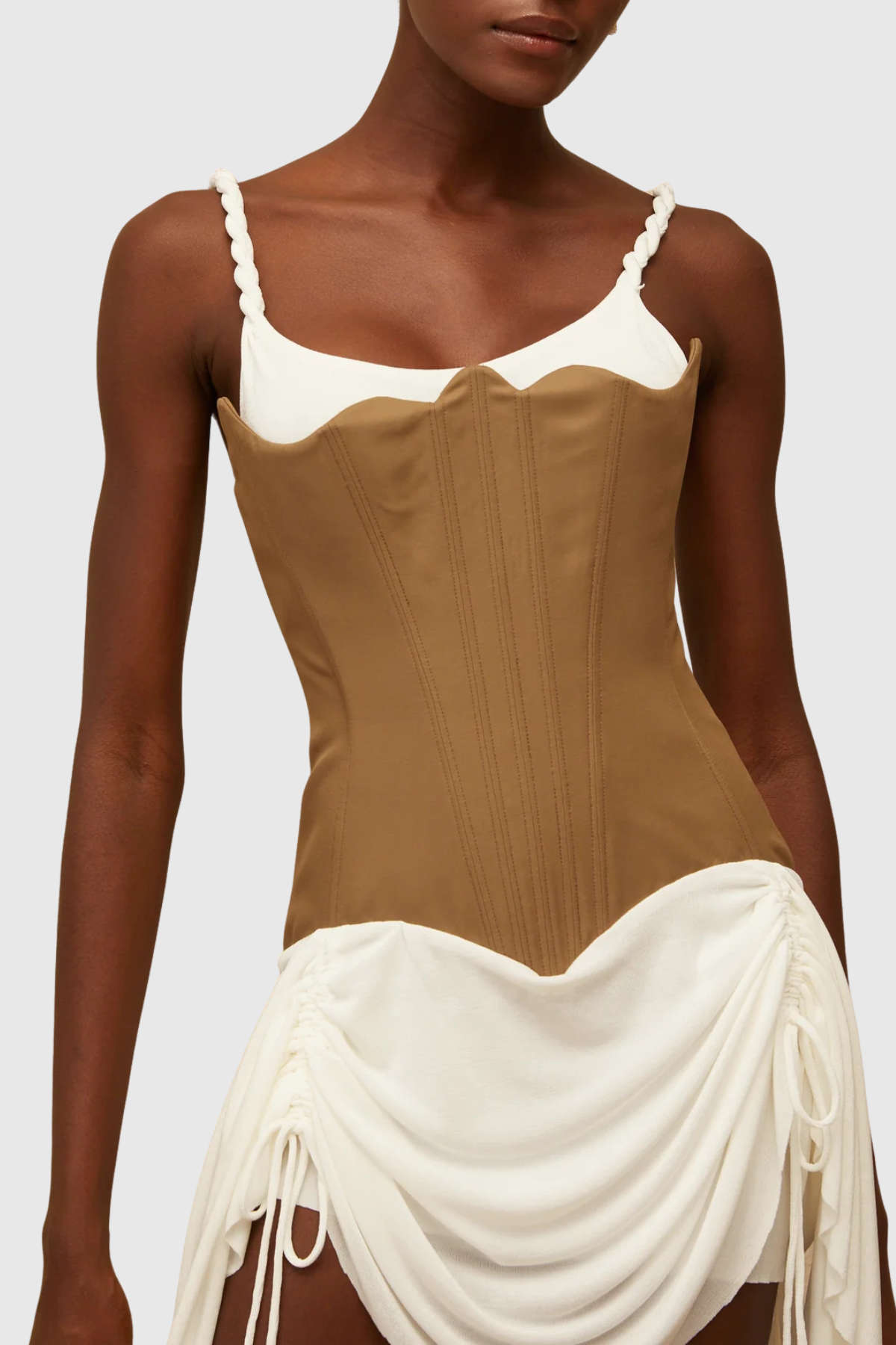 Tindra Bustier Ruched Mini Dress