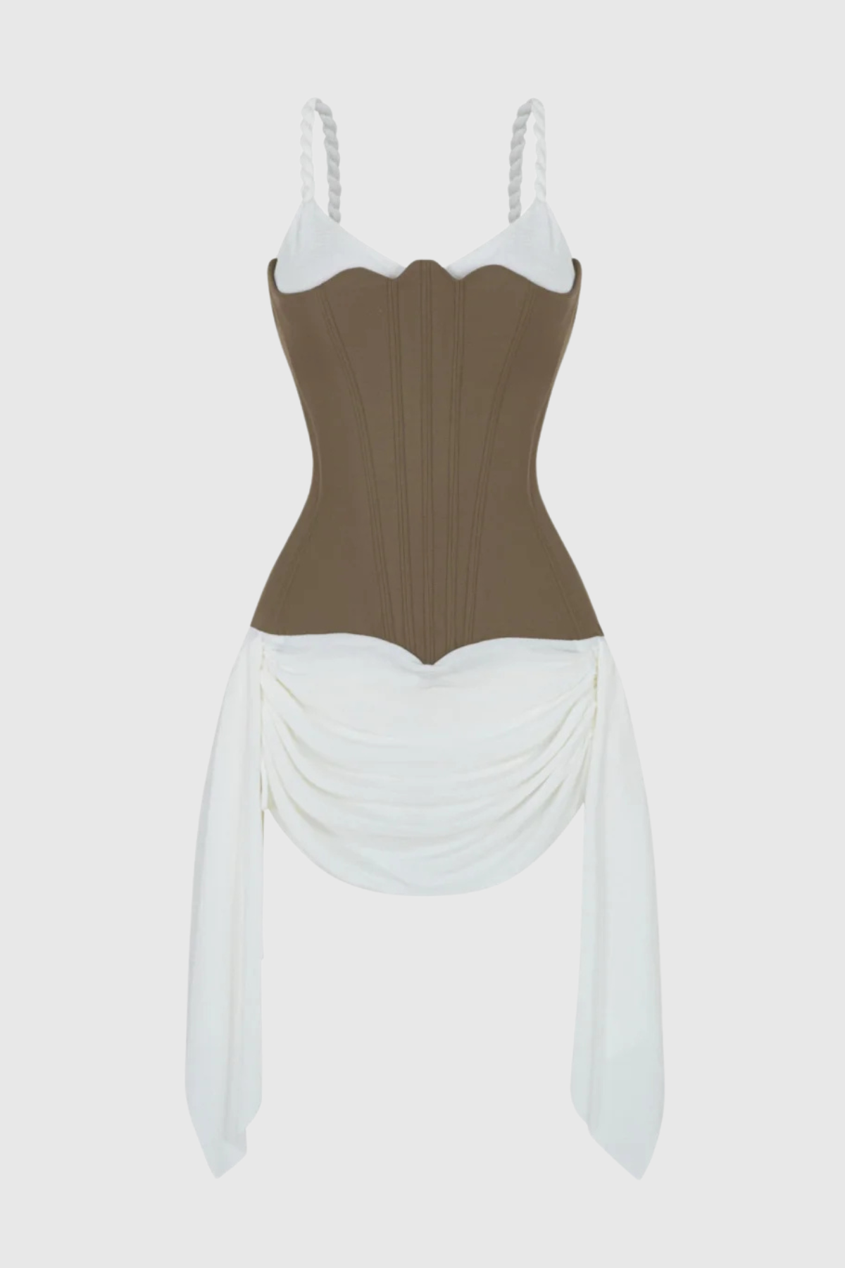 Tindra Bustier Ruched Mini Dress