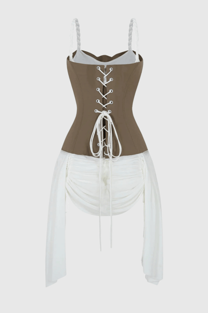 Tindra Bustier Ruched Mini Dress