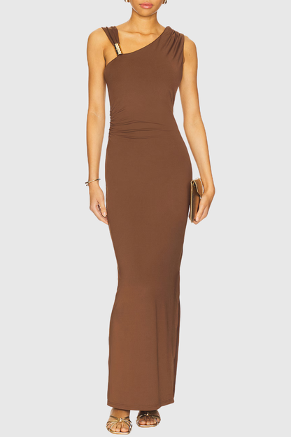 Titania Asymmetric Maxi Dress