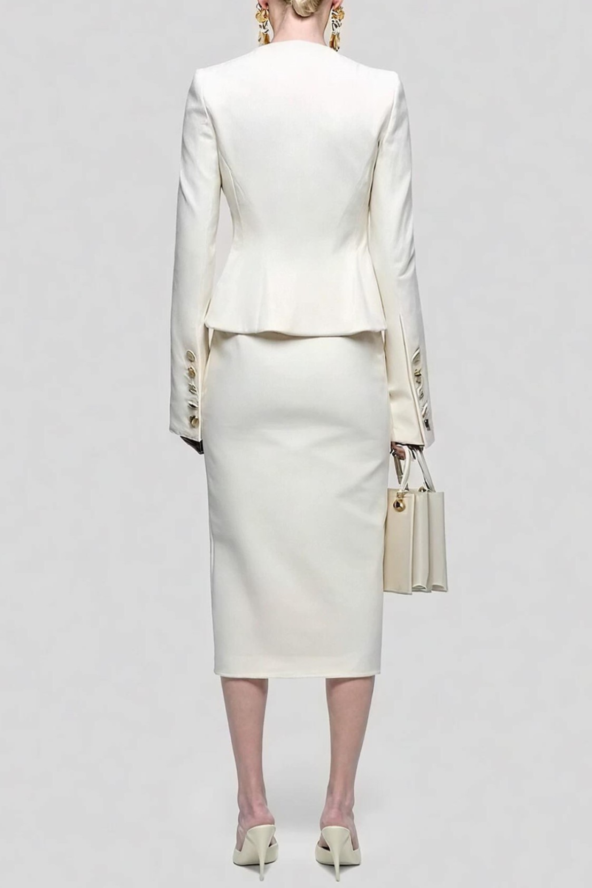 Tolliva Corset Blazer & Skirt Set