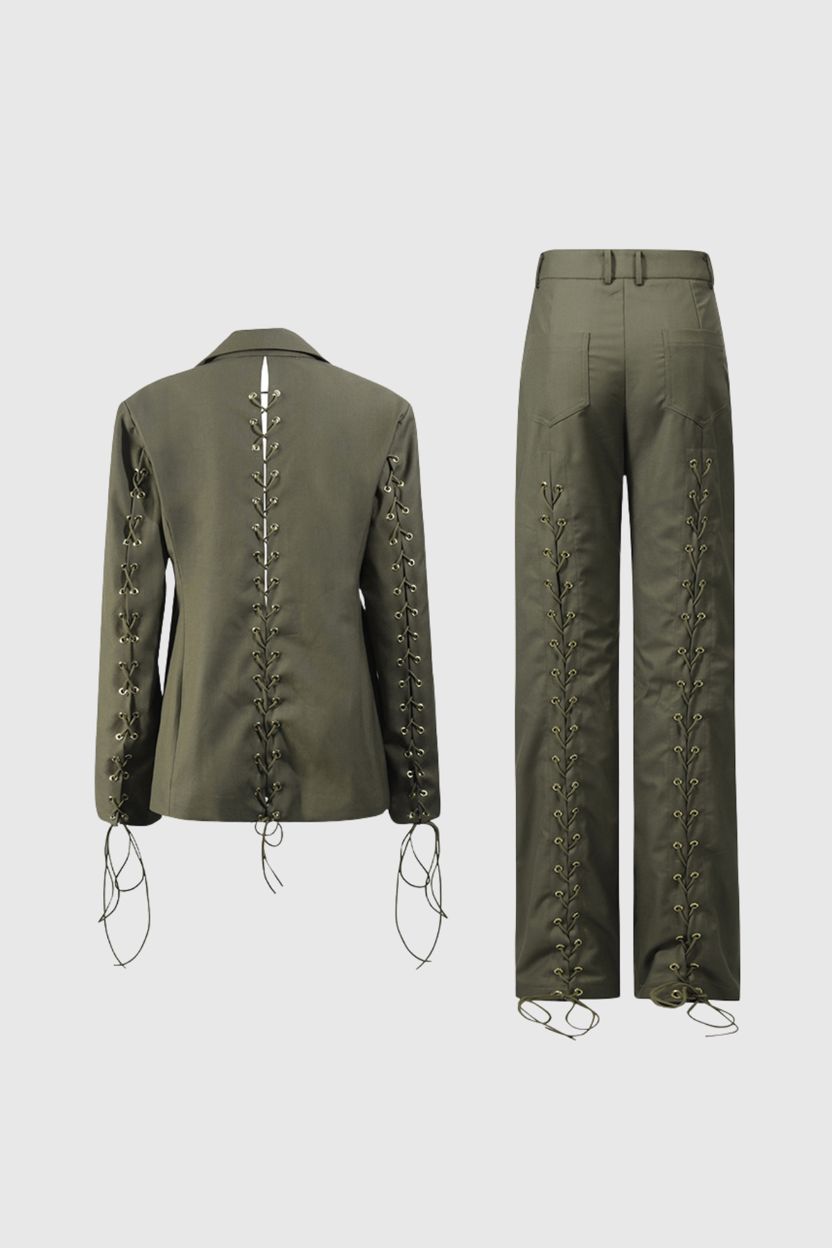 Torsto Lace-Up Blazer & Trousers Set