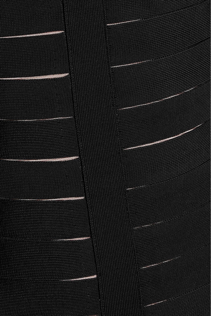 Tosana Fringed Cutout Maxi Bandage Dress