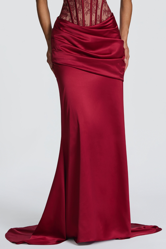 Tosca Lace Corset - Red