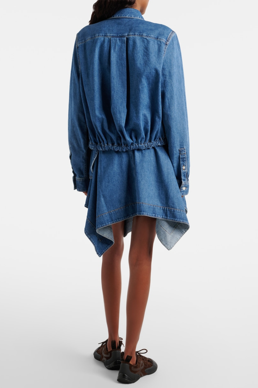 Tossi Belted Denim Mini Skirt