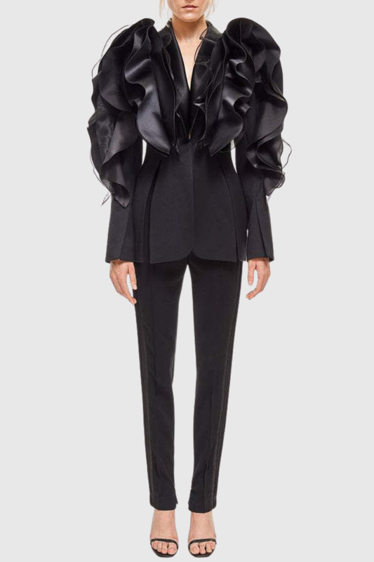 Tovana Ruffle Blazer