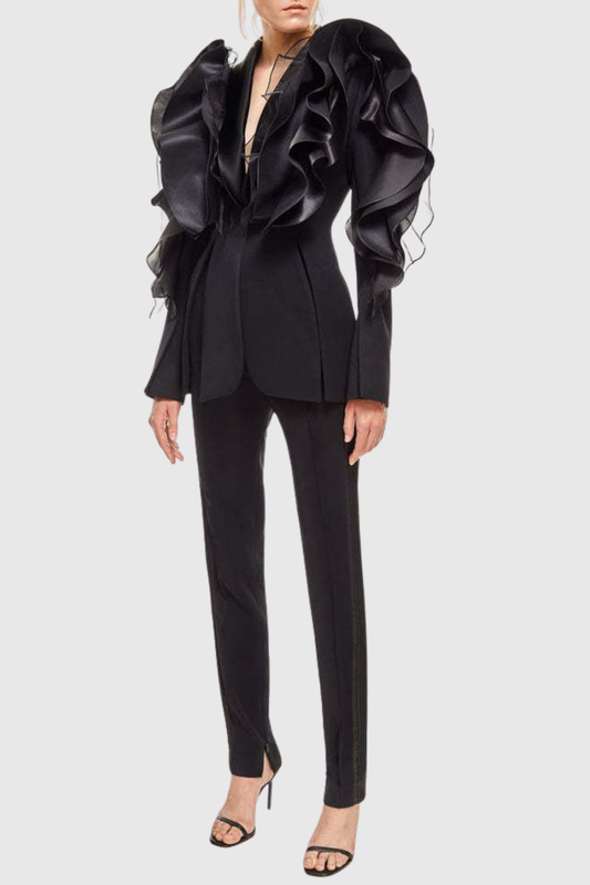 Tovana Ruffle Blazer