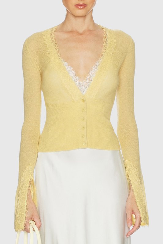 Triana Lace Trim Cardigan
