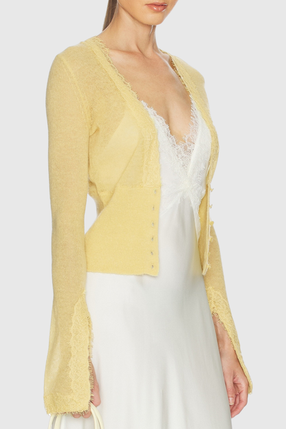 Triana Lace Trim Cardigan