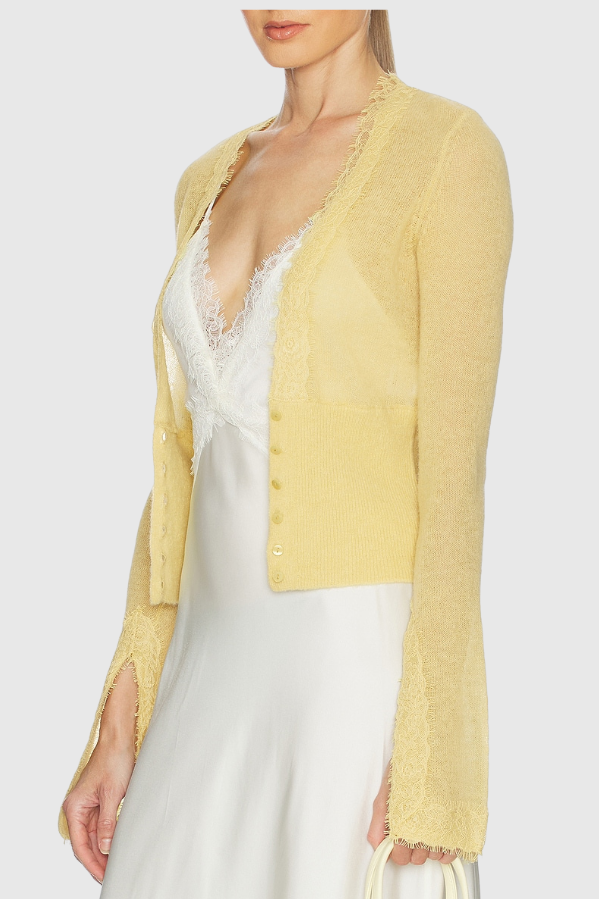 Triana Lace Trim Cardigan