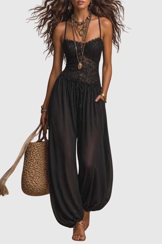 Trillia Lace Harem Jumpsuit