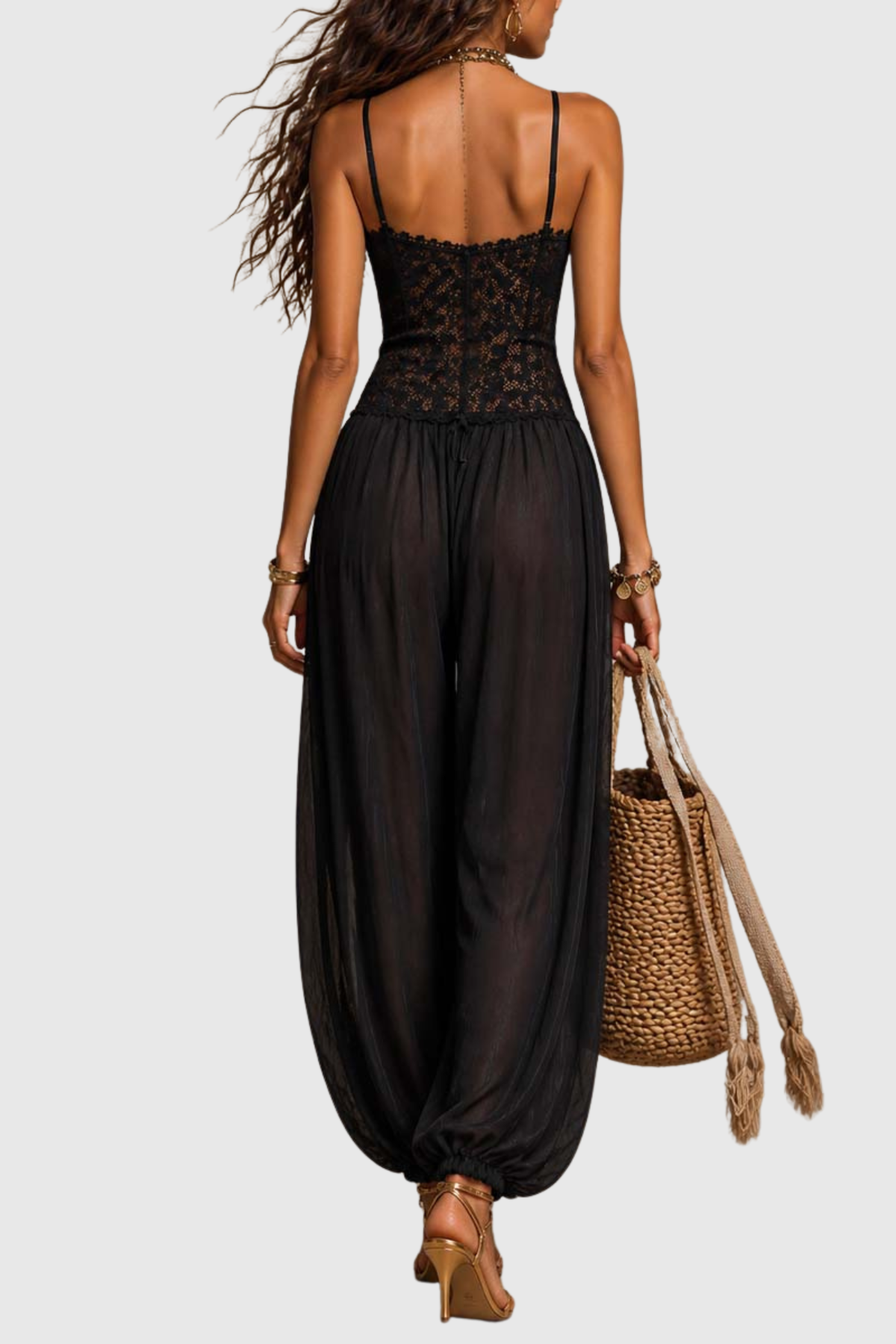 Trillia Lace Harem Jumpsuit