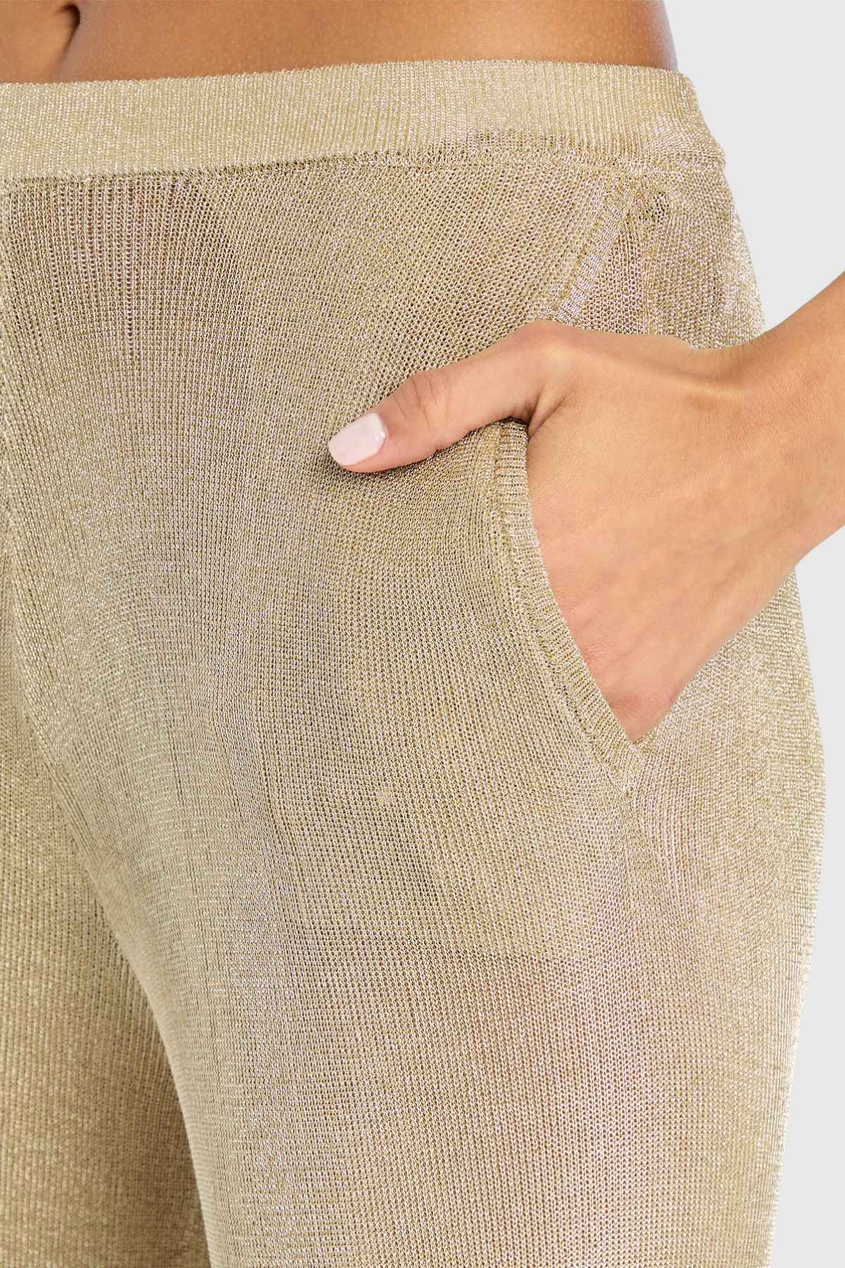 Trisha Metallic Knit Top