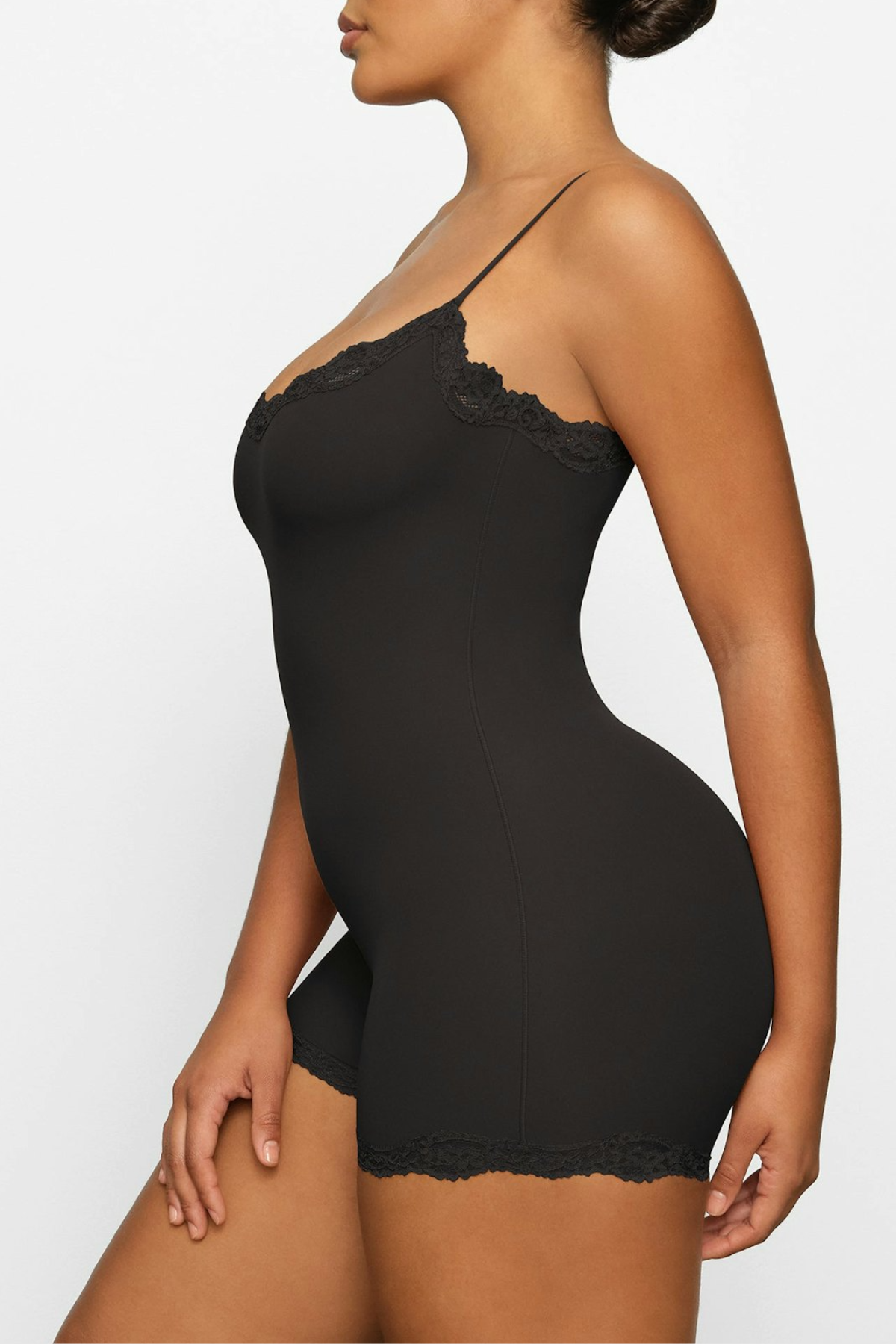 Trista Lace Romper - Black