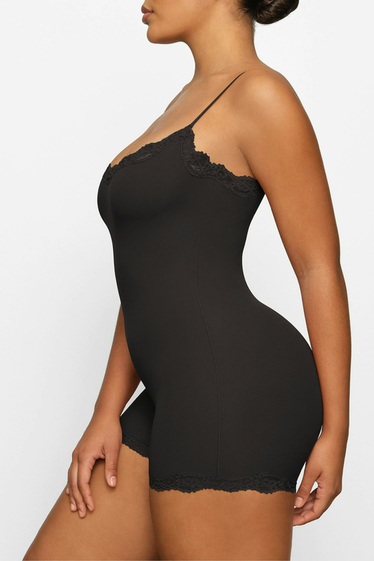 Trista Lace Romper - Black