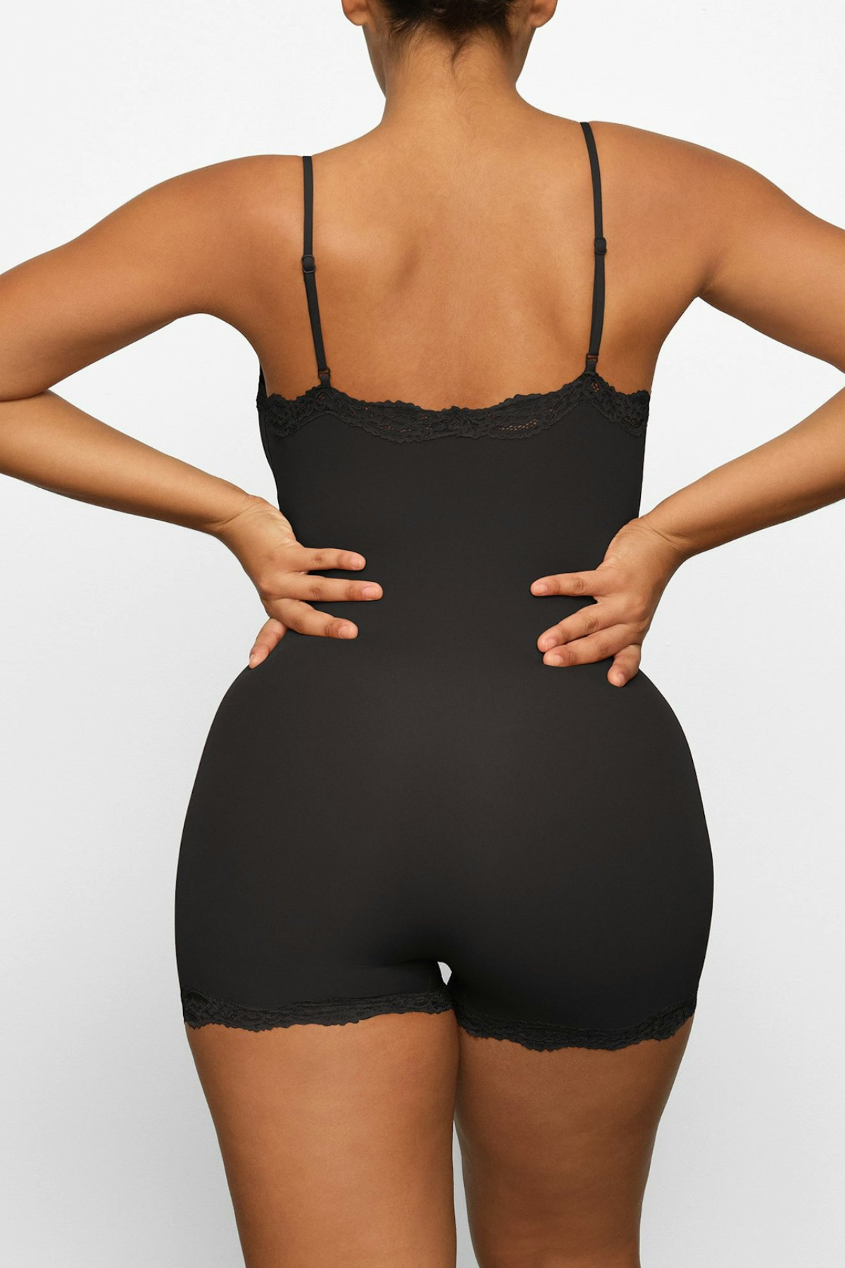 Trista Lace Romper - Black