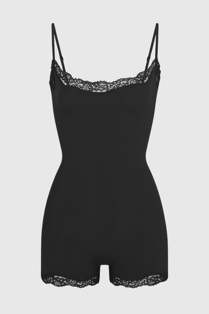 Trista Lace Romper - Black