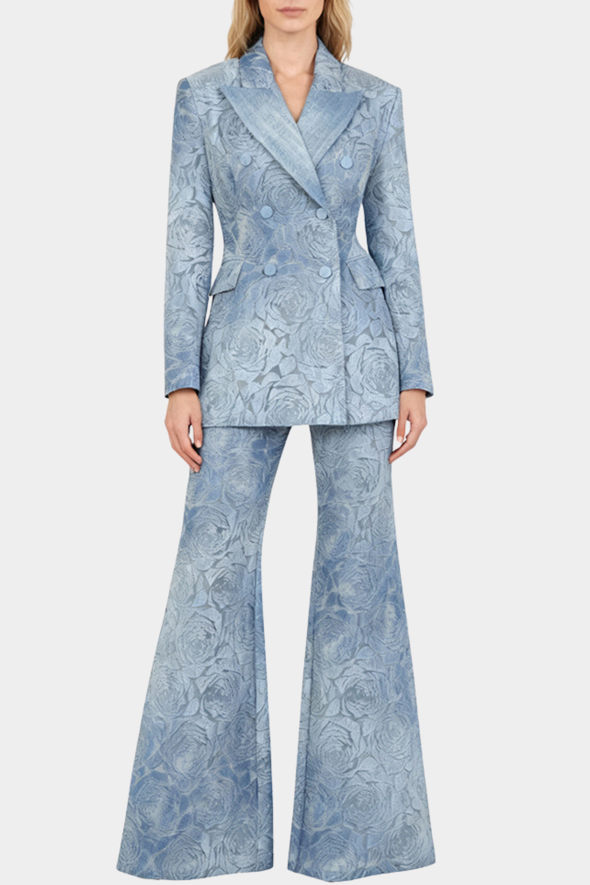 Truett Rose Jacquard Blazer & Pants Set