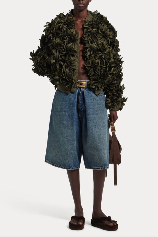 Twyla Folded Denim Shorts